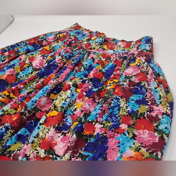 NWOT 90s Reitmans Easywear Women's Shorts Skirt Skorts Colorful Floral Large - Picture 13 of 14